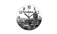 stanbul Duvar Saat Kamera